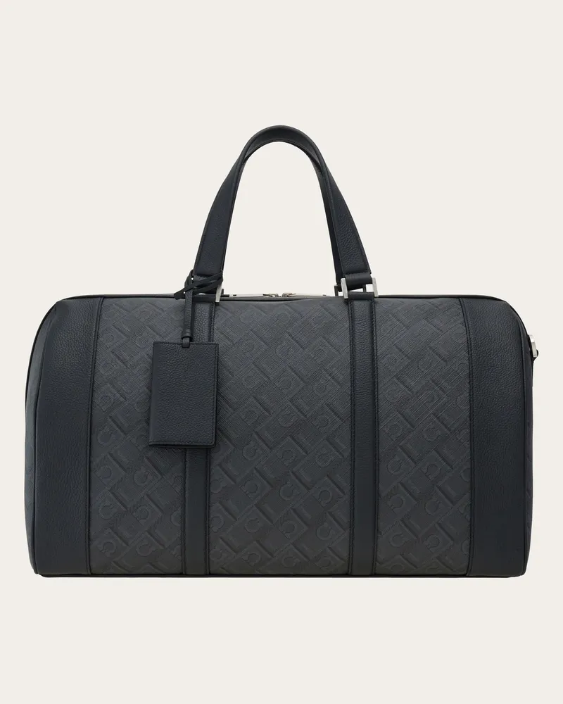 Ferragamo Herren Ferragamo-Monogram Duffle-Tasche Schwarz Schwarz