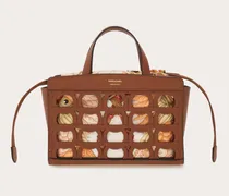 Damen Mini Totebag Braun