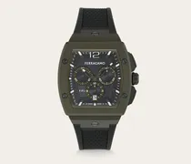 Herren F-80 tonneau Uhr Grün