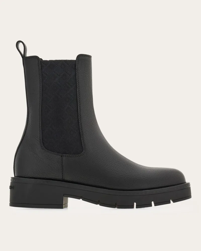 Ferragamo Damen Chelsea-Boot Schwarz Größe Schwarz