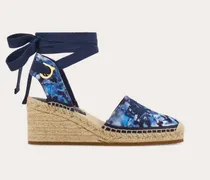 Damen Espadrilles mit Nelke-Print Mehrfarbig Größe