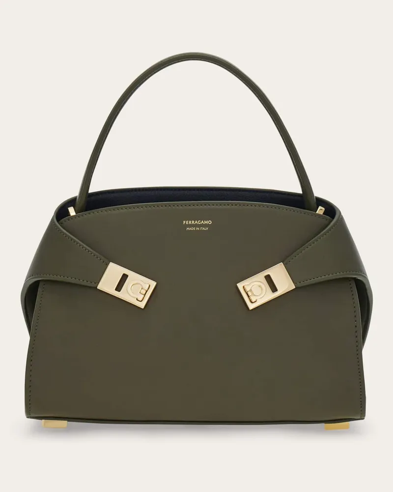Ferragamo Damen Hug Soft Handtasche (XS) Grün Grün