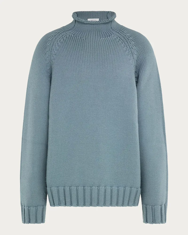 Ferragamo Herren Rollkragenpulli Grün Grün