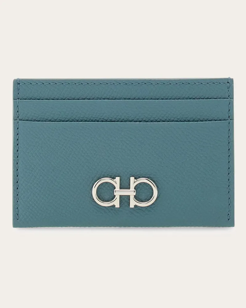 Ferragamo Damen Gancini credit card holder Grün Grün