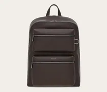 Herren Ferragamo Monogram Rucksack Braun