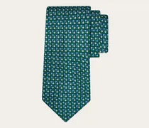 Herren Seidenkrawatte mit Lolli-Print Grün