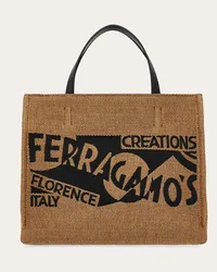 Ferragamo Totebag mit Logo (S Orange