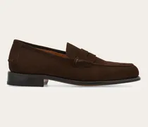 Herren Penny-Loafer in Tramezza-Machart Braun Größe