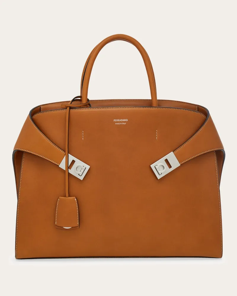 Ferragamo Herren Hug Aktentasche Braun Braun
