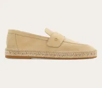 Herren Espadrille-Loafer Beige Größe