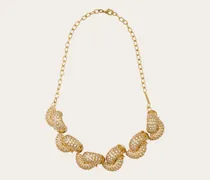Damen Plastische Halskette Gold