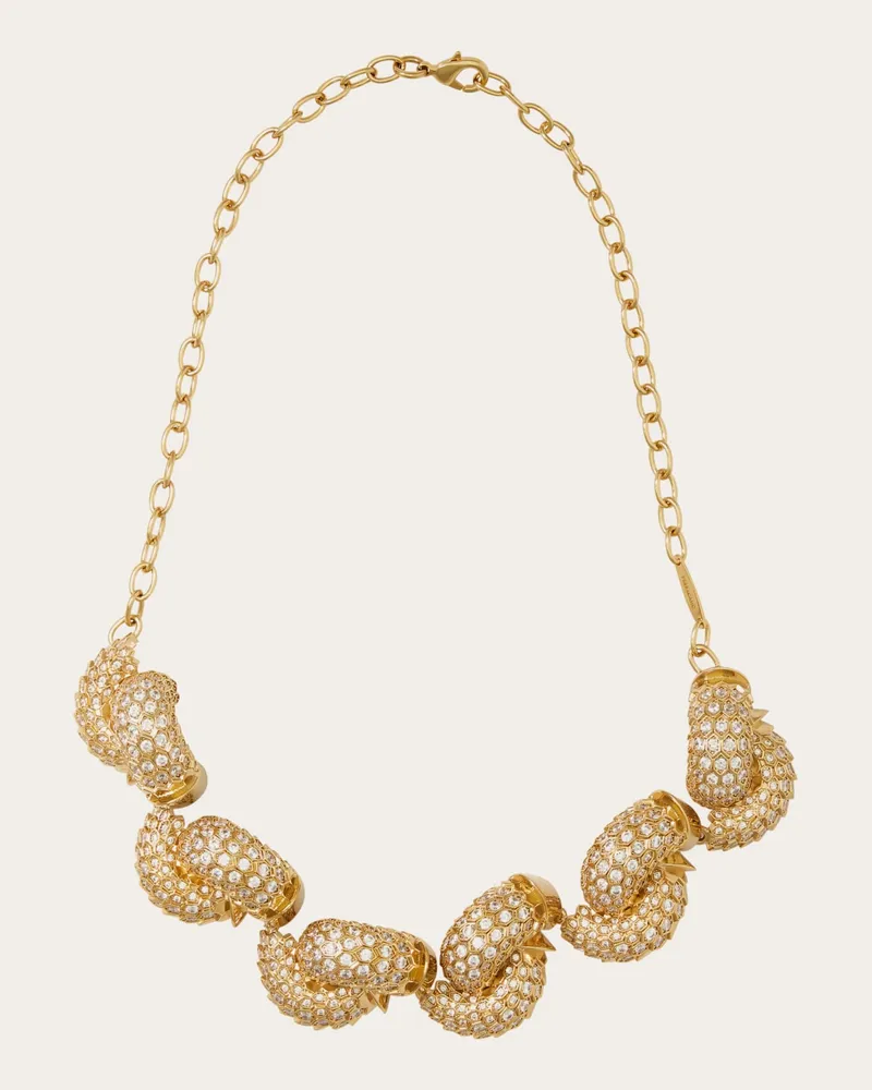 Ferragamo Damen Plastische Halskette Gold Gold