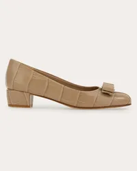 Ferragamo Vara Pumps Beige Braun