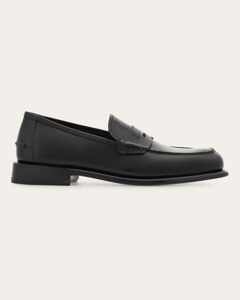 Ferragamo Herren Penny-Driver-Mokassin „Tramezza" Schwarz Größe Schwarz