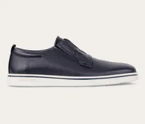 Herren Slip-on-Derby Blau Größe