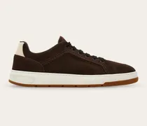 Herren Low-Top-Sneaker Ferragamo Braun Größe