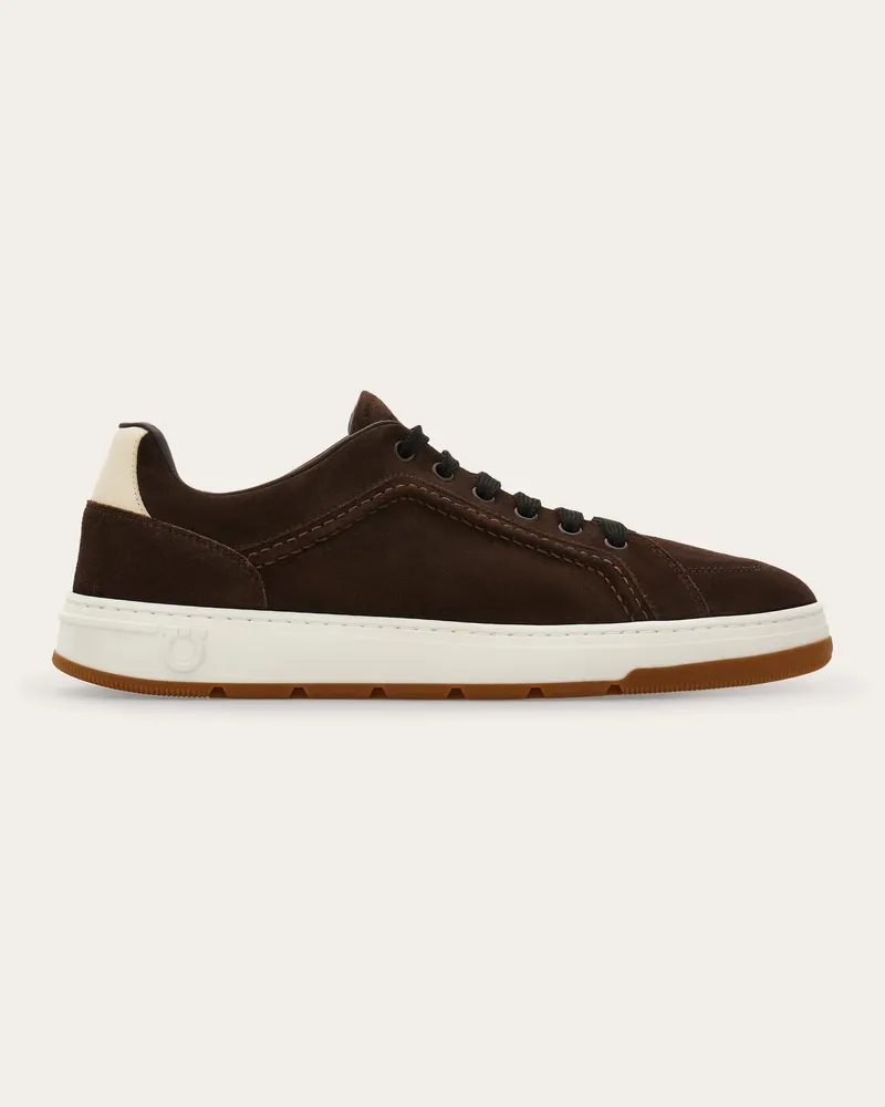 Ferragamo Herren Low-Top-Sneaker Ferragamo Braun Größe Braun