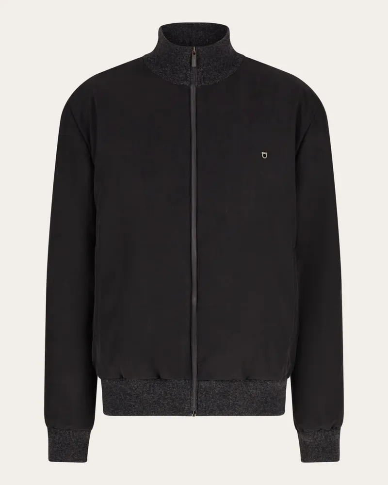 Ferragamo Herren Wendeblouson Grau Grau