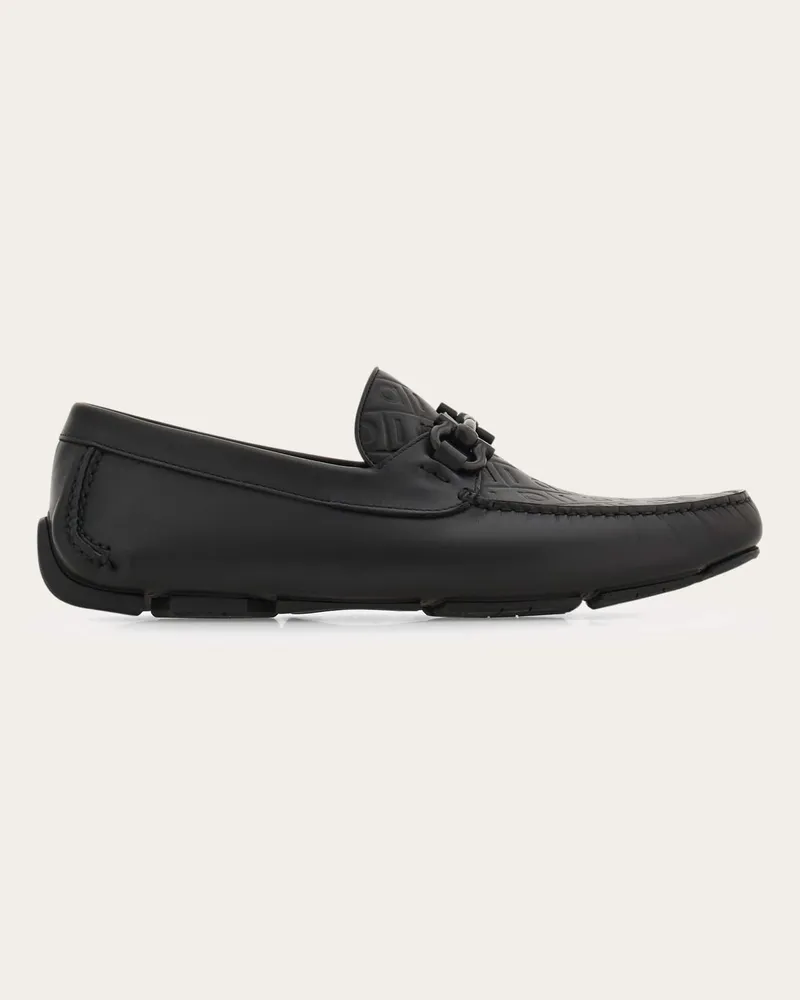 Ferragamo Herren Driver-Mokassin mit Gancini-Ornament Schwarz Größe Schwarz