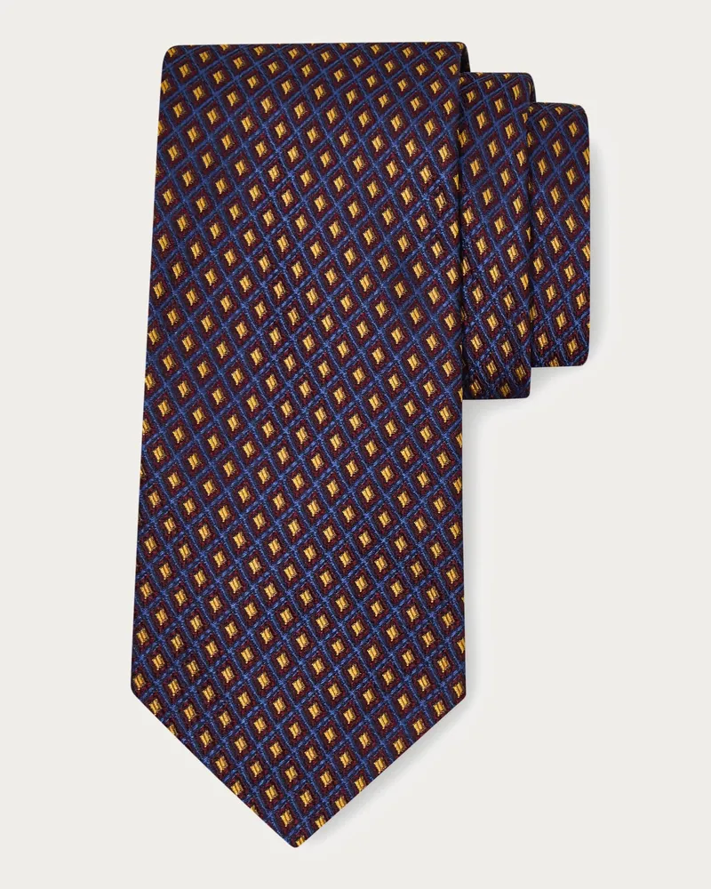 Ferragamo Herren Jacquard-Krawatte - Infinite Inspirations Rot Rot