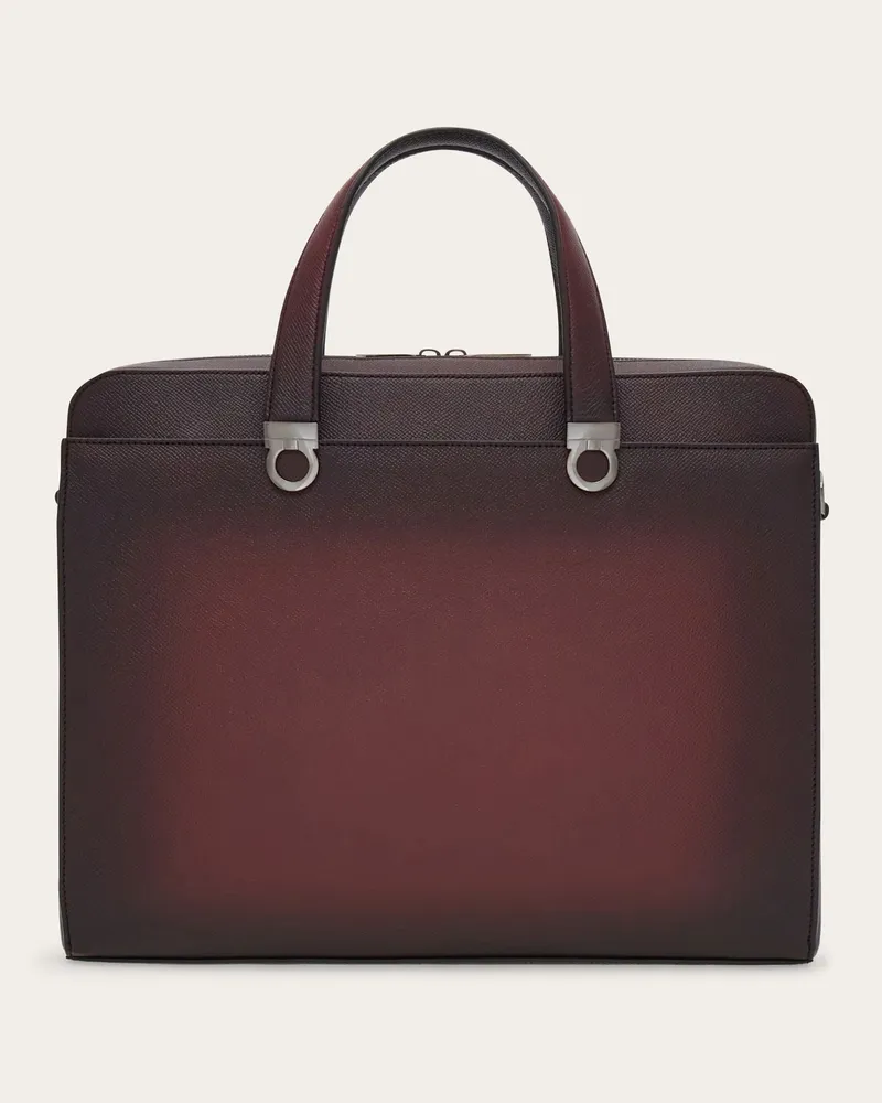 Ferragamo Herren Gancini Aktentasche Rot Rot