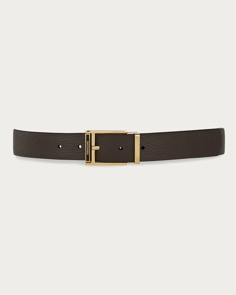 Ferragamo Herren Verstellbarer Wendegürtel Braun Braun