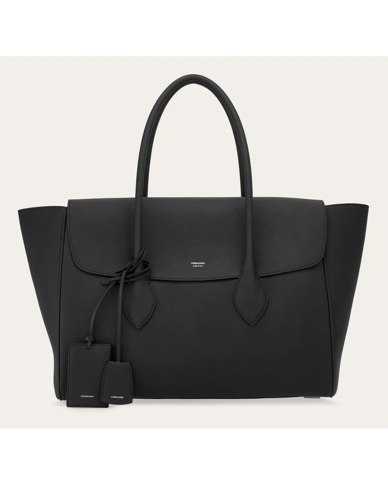 Ferragamo Große Totebag Schwarz