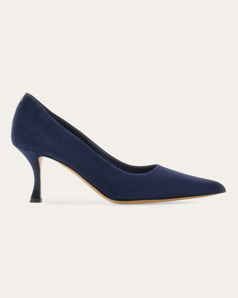 Ferragamo Damen Pumps Blau Größe 5 Blau