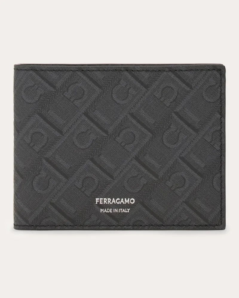 Ferragamo Herren Brieftasche Ferragamo Monogram Schwarz Schwarz
