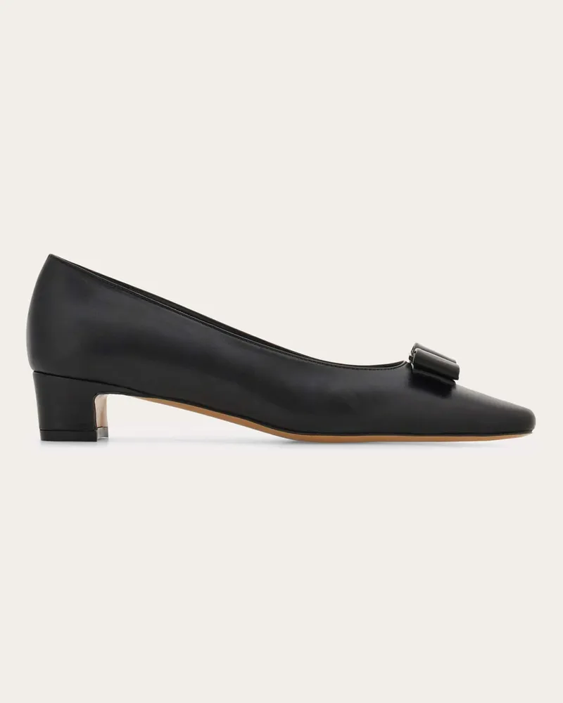 Ferragamo Damen Pumps mit ikonischer-Schleife Schwarz Größe Schwarz