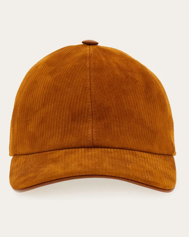 Ferragamo Damen Baseballcap Beige Braun