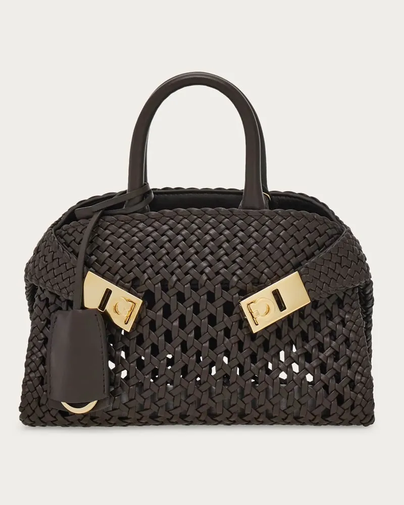 Ferragamo Damen Handtasche Hug (XS) Braun Braun