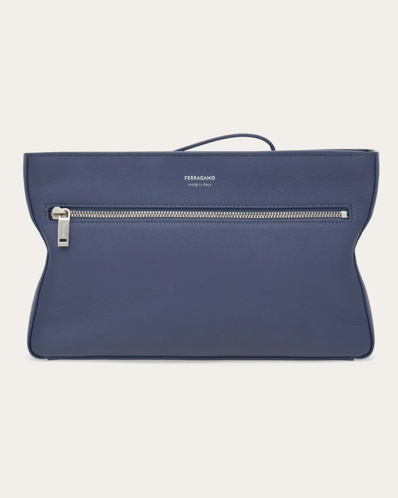 Ferragamo Herren Star-Shaped Pouch Blau Blau
