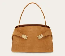 Damen Hug Soft Schultertasche (M) Braun