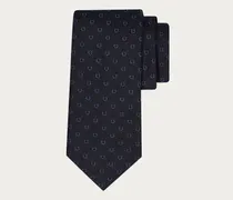 Herren Jacquard-Seidenkrawatte mit Gancini Blau