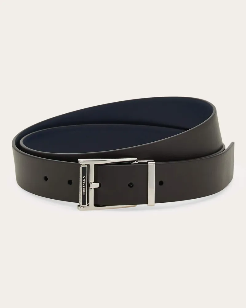 Ferragamo Herren Verstellbarer Wendegürtel Braun Braun