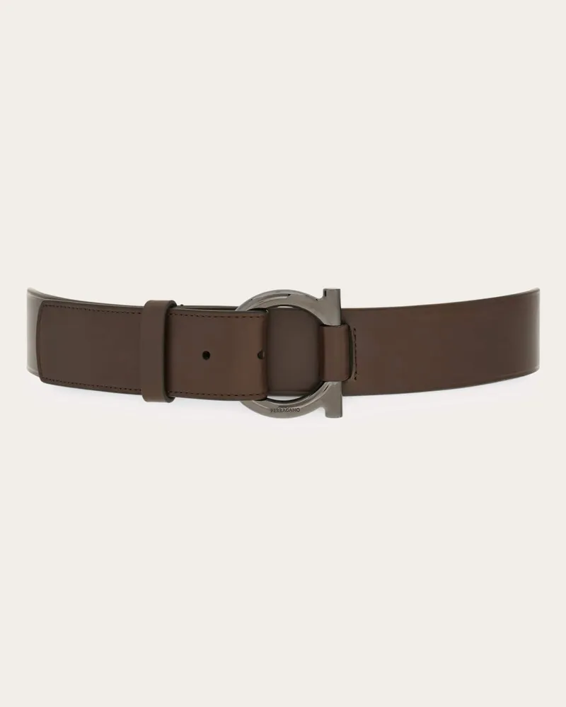 Ferragamo Herren Fester Gürtel Braun Braun