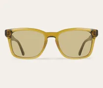 Herren Rechteckige Sonnenbrillen Beige