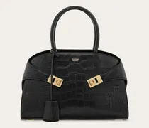 Damen Hug Handtasche (M) Schwarz