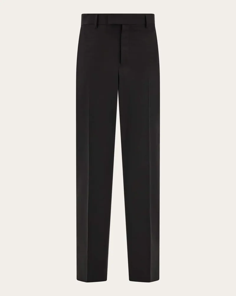 Ferragamo Herren Schneiderhose Schwarz Schwarz