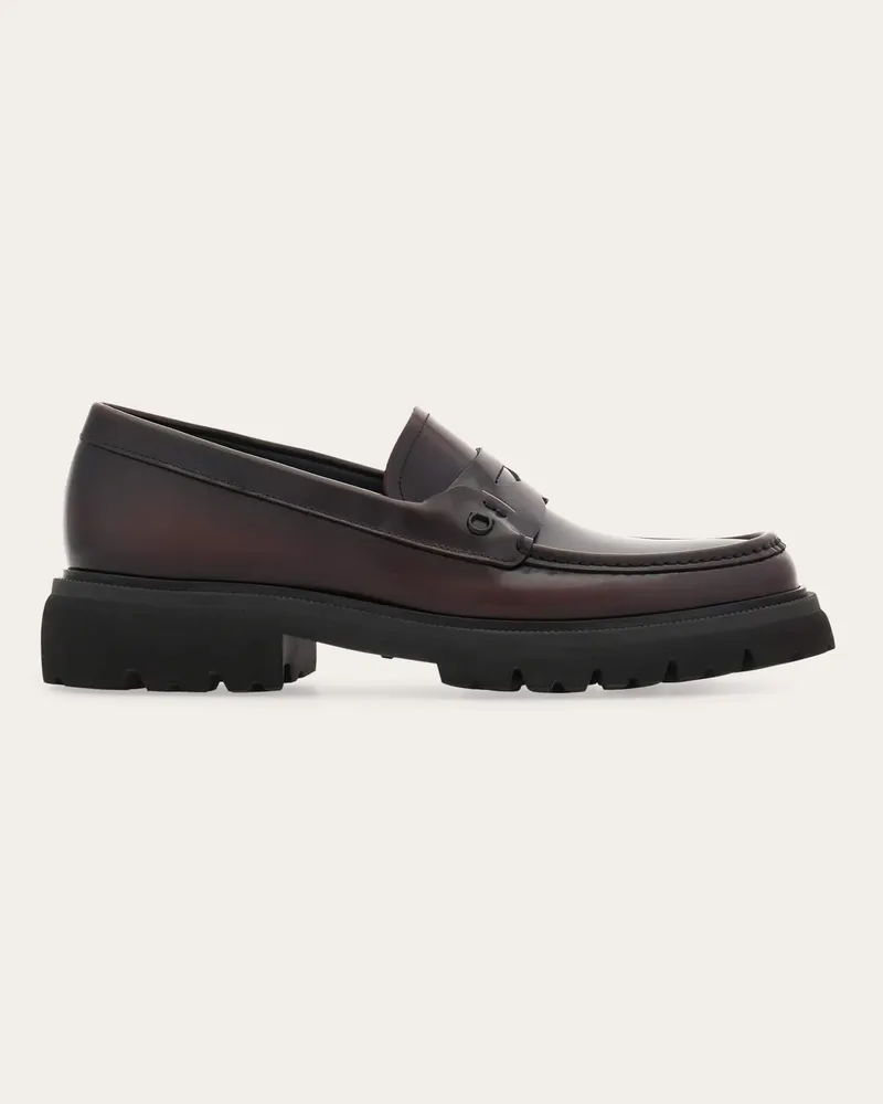 Ferragamo Herren Penny-Loafer Rot Größe Rot