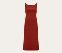 Damen Slipdress in Maschenware Rot