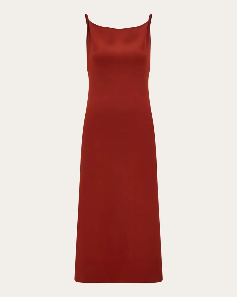 Ferragamo Damen Slipdress in Maschenware Rot Rot