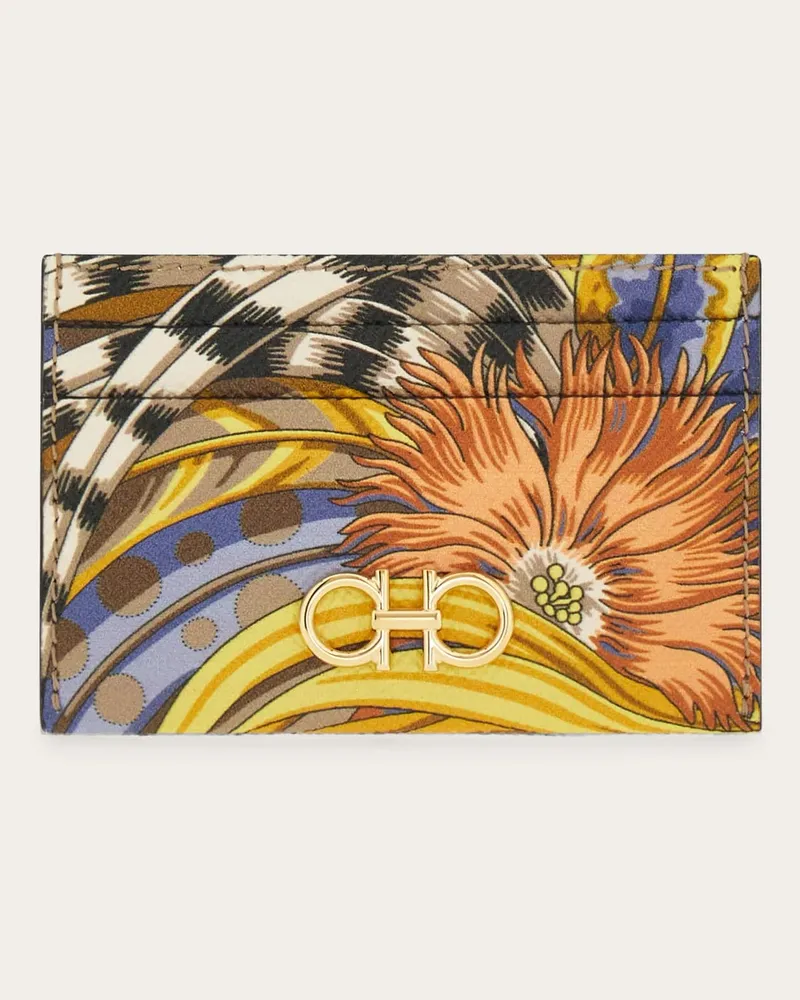 Ferragamo Damen Gancini Kreditkartenetui Mehrfarbig Mehrfarbig