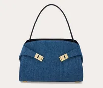 Damen Schultertasche Hug Soft (M) Blau