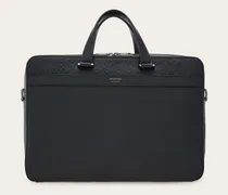 Herren Ferragamo Monogram Aktentasche Schwarz