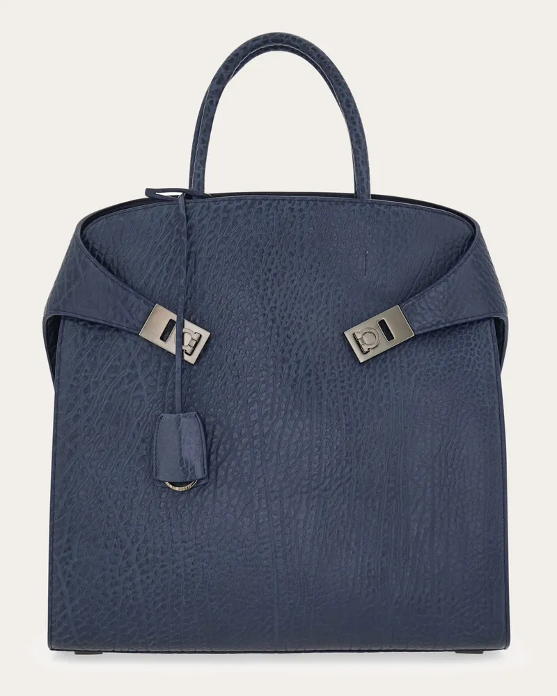 Ferragamo Herren Hug Totebag Blau Blau