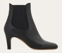 Damen Chelsea-Stiefelette mit Absatz Schwarz Größe