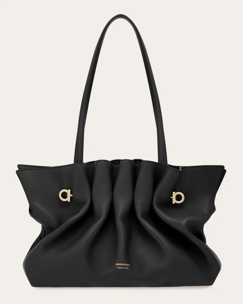 Ferragamo Damen Ferragamo Soft-bag (M) Schwarz Schwarz