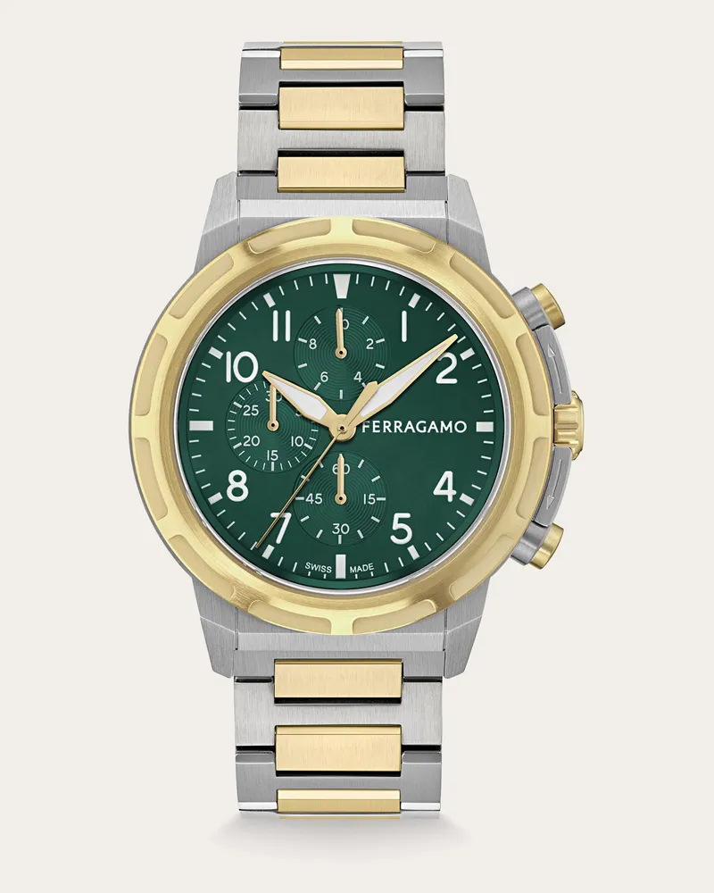 Ferragamo Herren Ferragamo Sport Chrono Uhr Gold Gold